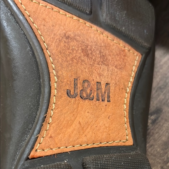 J&M Men\'s Tan Orange Leather Loafers main image 5